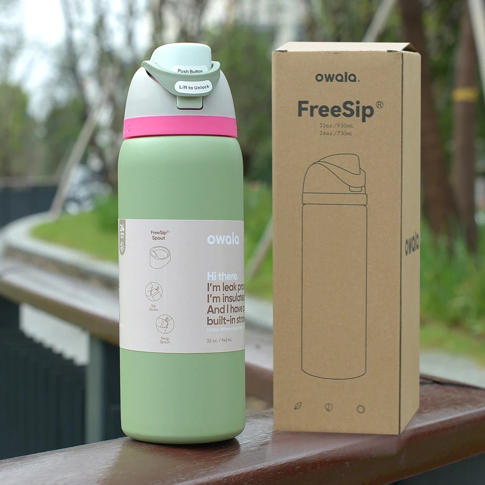 OWALA FreeSip Insulated Water Bottle